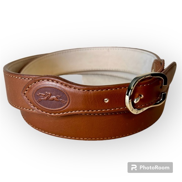 Longchamp Accessories - Longchamp one-size Leather Brown Belt 38”